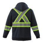 Hi-Vis Full Zip Polyester Fleece Hoodie