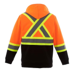 Hi-Vis Full Zip Polyester Fleece Hoodie