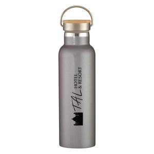 21 Oz. Tipton Stainless Steel Bottle With Bamboo Lid