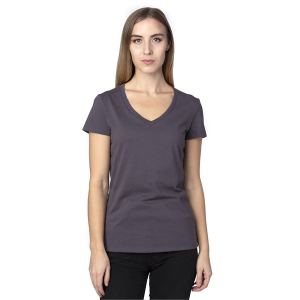 Threadfast Ladies' Ultimate CVC V-Neck T-Shirt