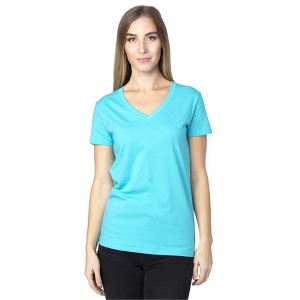 Threadfast Ladies' Ultimate CVC V-Neck T-Shirt