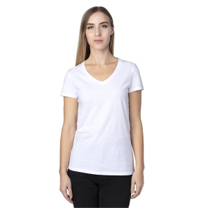 Threadfast Ladies' Ultimate CVC V-Neck T-Shirt