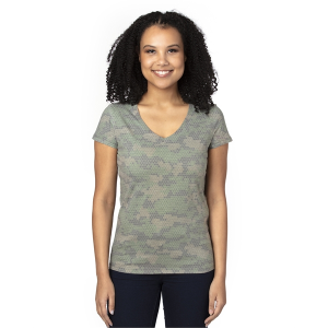 Threadfast Ladies' Ultimate CVC V-Neck T-Shirt