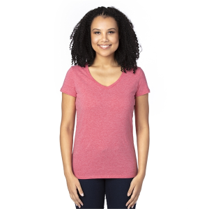 Threadfast Ladies' Ultimate CVC V-Neck T-Shirt