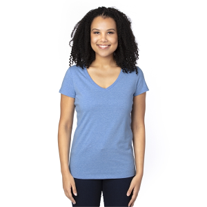 Threadfast Ladies' Ultimate CVC V-Neck T-Shirt